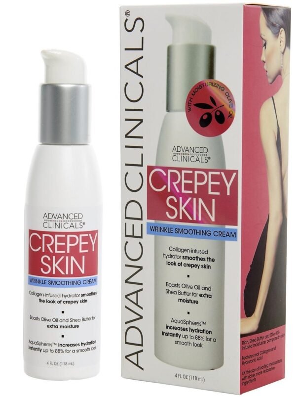 Advanced Clinicals Crepey Skin Wrinkle Smoothing Cream – 237ml