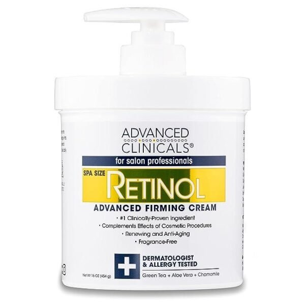 Advanced Clinicals Retinol Firming Cream – 454g