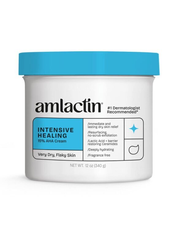 AmLactin Intensive Healing Cream With 15% Lactic Acid – 340g