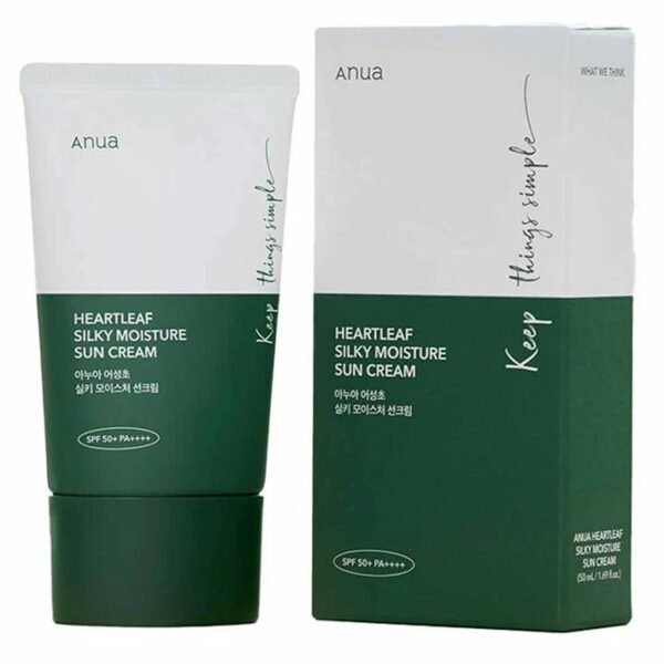 Anua Heartleaf Silky Moisture Sunscreen – 50ml